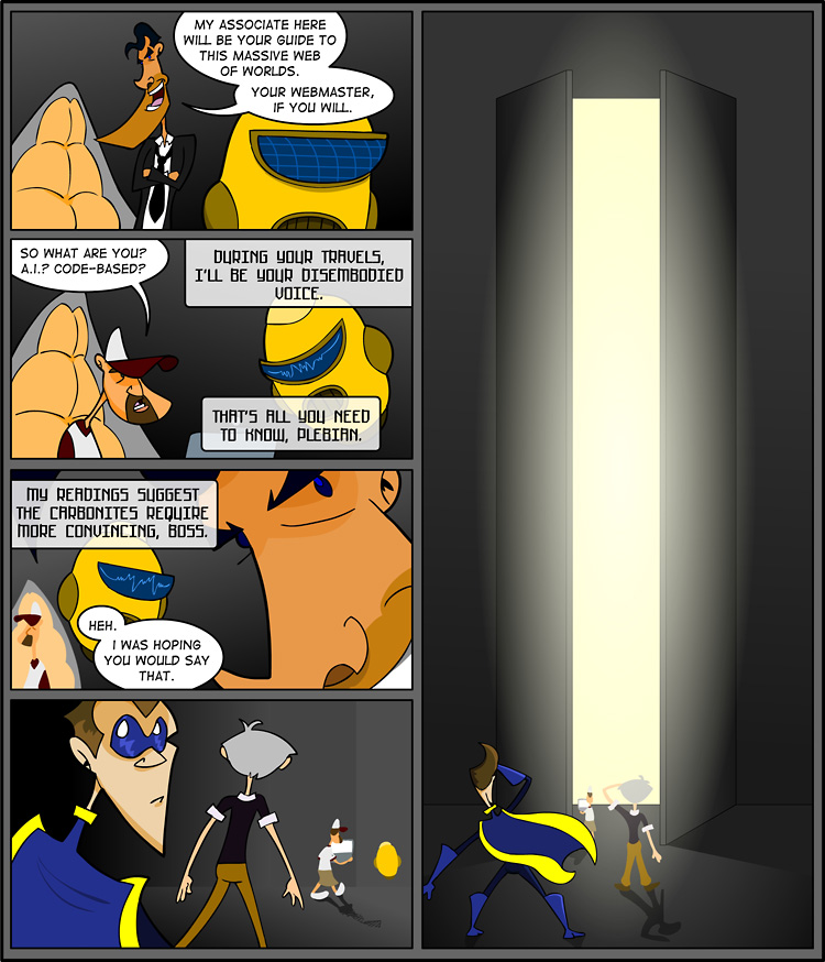 Episode 1, Page 5: What Lies In The Shadow of The Massive Doors?
